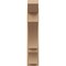 Ekena Millwork 8-in W x 28-in D x 40-in H Balboa Slat Rough Cedar Woodgrain TimberThane Outlooker, Primed Tan OUTUR080X28X40BOA24RCPR - alternate 5